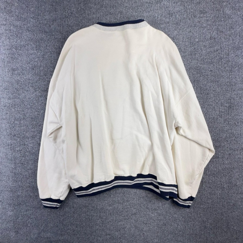 Vintage Tultex Sweatshirt Mens XL White Alaska Orca Whale Graphic Made USA 90s - Picture 10 of 11
